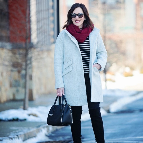 J.Crew Cocoon Coat Italian Stadium-Cloth Wool - Picture 4 of 9